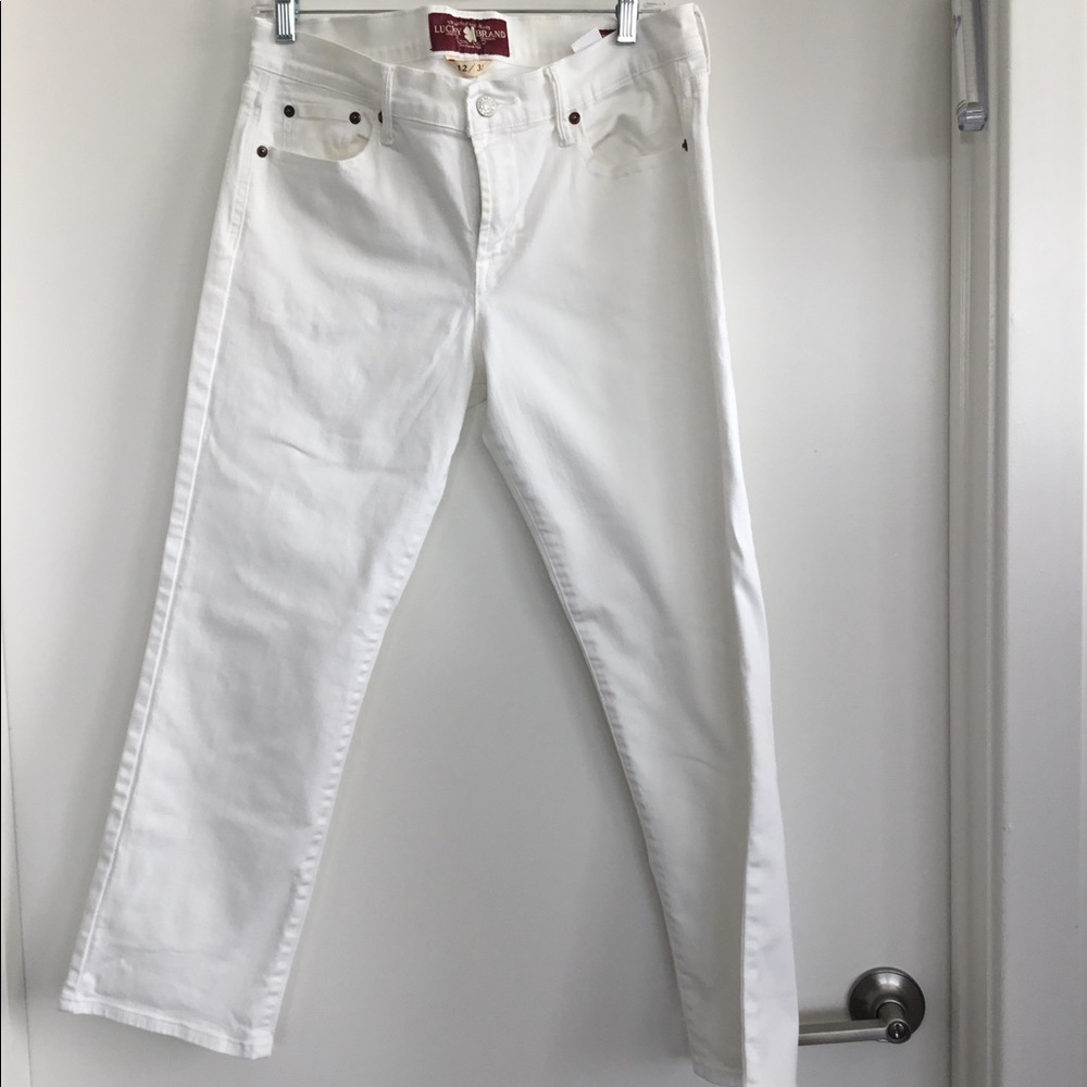 Lucky  Brand White Jean Bootcut. $50 Size 31